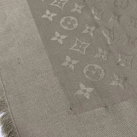 LOUIS VUITTON Shawl Monogram Khaki - Unconfirmed Scarf 416-053025 - Picture 8 of 10